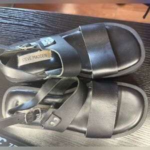 Steve Madden Woman Black Sandals